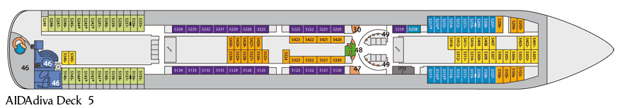Decksplan - C/S AIDAdiva (2007)