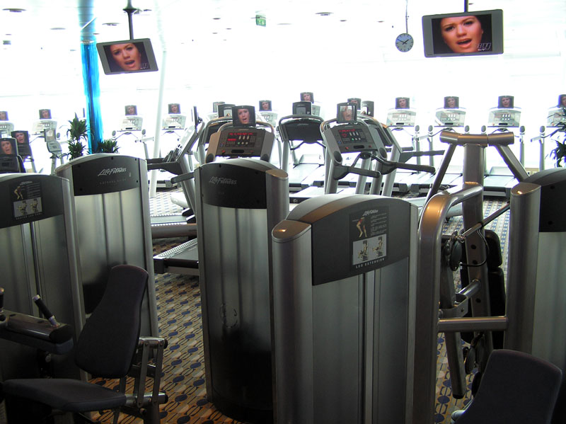 Cardiogerte im 'ShipShape Fitness Center' - M/S Freedom Of The Seas (2006) -  by Ingo Josten